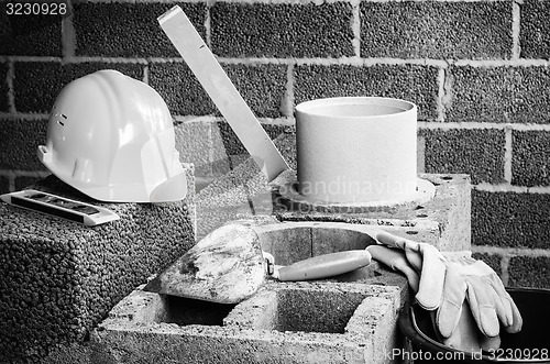 Image of Construction of modular ceramic chimney  