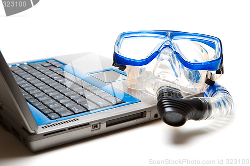 Image of Snorkel and laptop