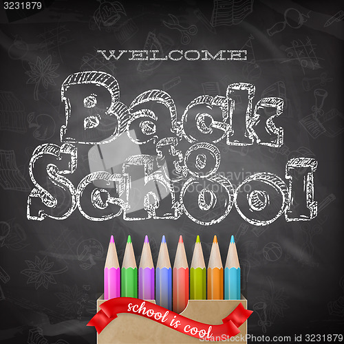 Image of Back to school background. EPS 10