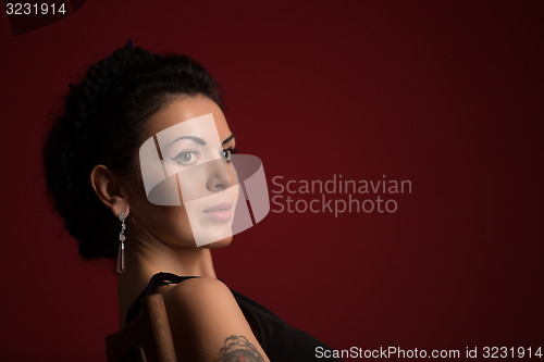 Image of Portrait of beautiful female model