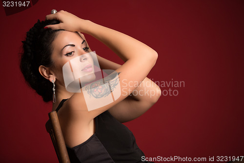 Image of Portrait of beautiful female model