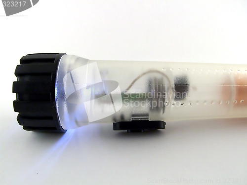 Image of transparent flashlight