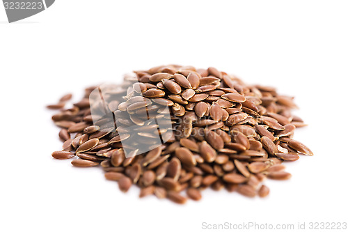 Image of Flax seeds, Linseed, Lin seeds close-up