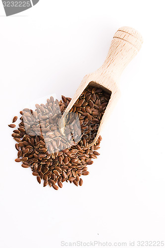 Image of Flax seeds, Linseed, Lin seeds close-up