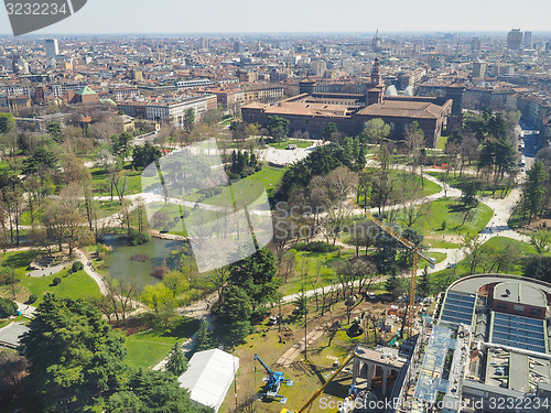 Image of Milan aerial view