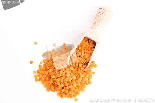 Image of Lentils Isolated on White Background