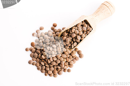 Image of Lentils Isolated on White Background