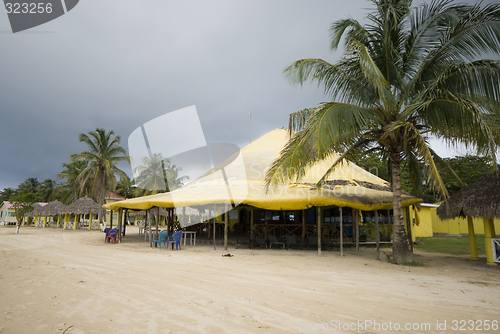 Image of beach restaurant caribbean island