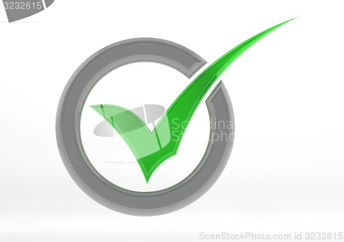 Image of Green check mark with circle