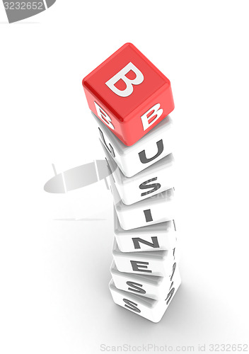 Image of Business puzzle word