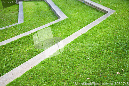 Image of thailand asia  abstract cross garden grass  the temple 