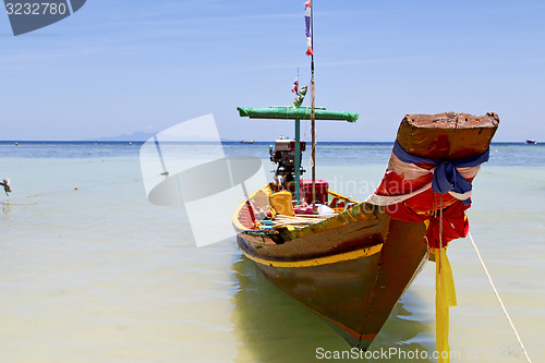 Image of prow   in  kho tao bay asia  