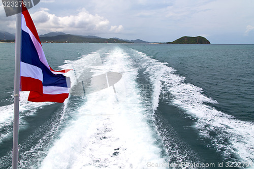 Image of asia myanmar kho samui bay isle   flag    