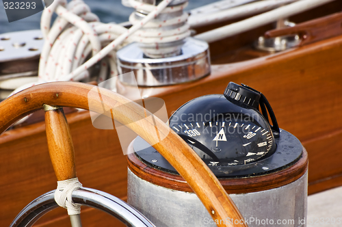 Image of Rudder and compass