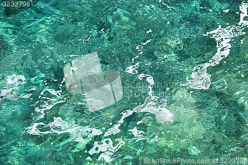 Image of Transparent sea water background