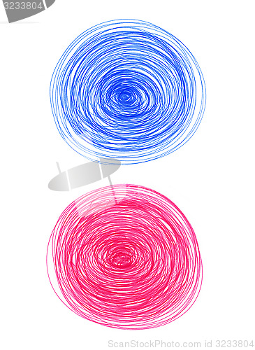 Image of Abstract color round shapes