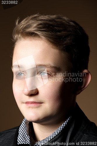 Image of portrait of handsome appealing young man