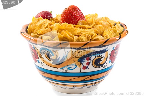 Image of Corn Flakes with Strawberries