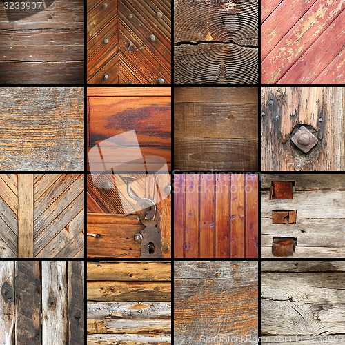 Image of details on architectural wooden elements