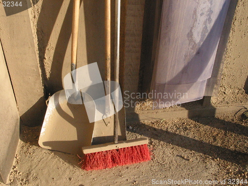 Image of Broom & shovel