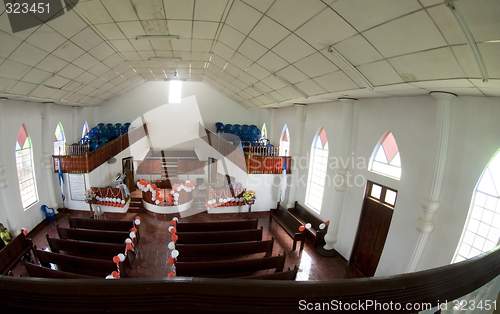 Image of old church interior caribbean island