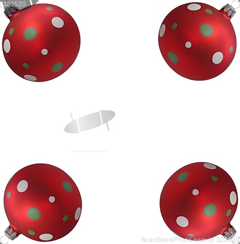 Image of Four Christmas Tree Balls