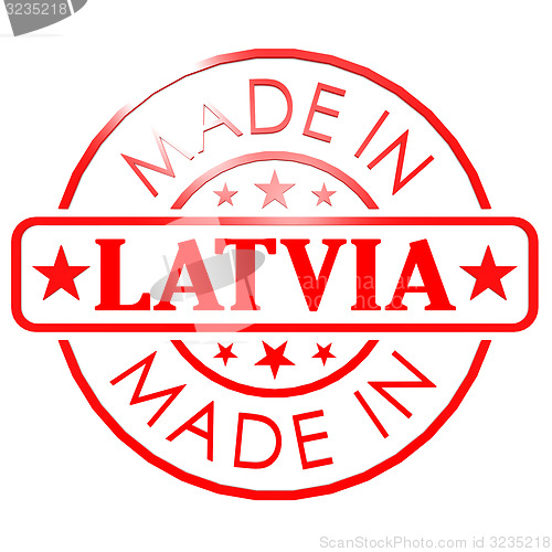 Image of Made in Latvia red seal