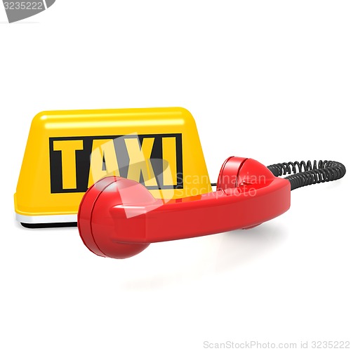 Image of Taxi and phone