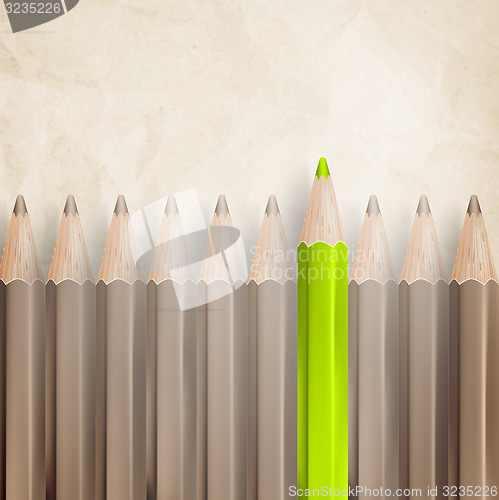 Image of Pencils with tips facing. EPS 10