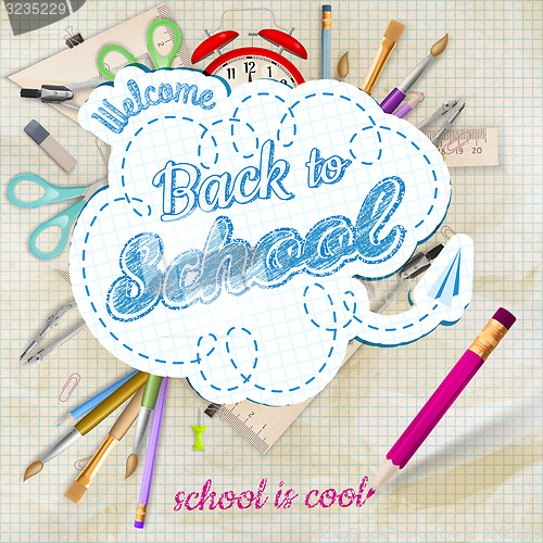 Image of Back to school background. EPS 10