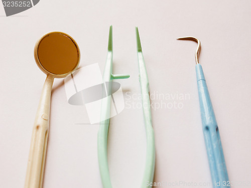 Image of Retro look Dentist tools