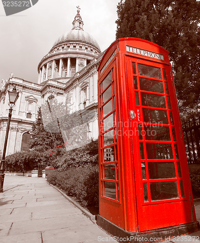 Image of Retro look London telephone box