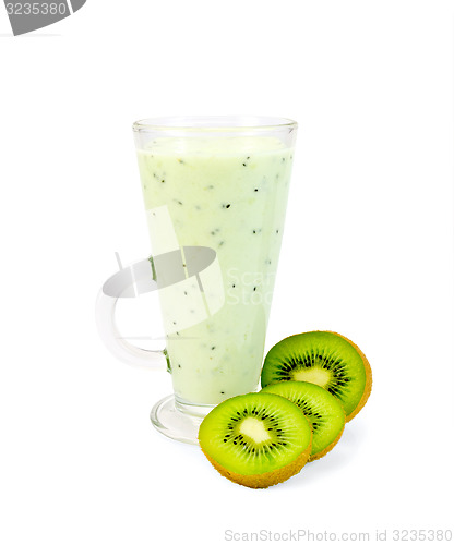 Image of Milkshake with ripe kiwi