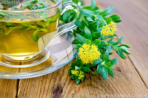 Image of Herbal tea and Rhodiola rosea on board