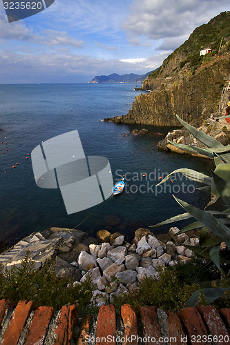 Image of  hill  in the north of italy liguria