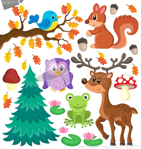 Image of Forest animals theme set 1
