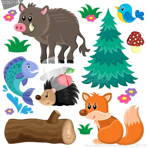 Image of Forest animals theme set 2