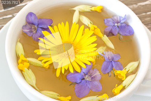 Image of Cough tea with coltsfoot violets cowslip