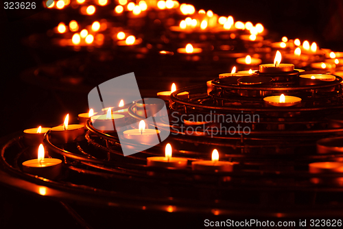 Image of Burning candles