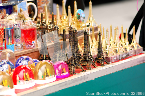 Image of Eiffel tower souvenirs