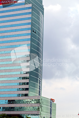 Image of asia bangkok   skyscraper in a window   centre  