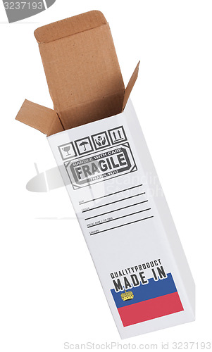 Image of Concept of export - Product of Lichtenstein