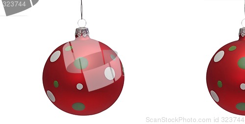 Image of Red Christmas Tree Balls