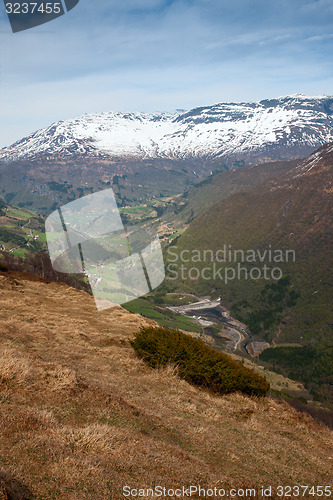 Image of scenic landscapes of the Norwegian fjords.