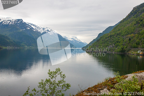 Image of scenic landscapes of the Norwegian fjords.