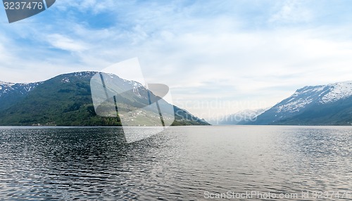 Image of scenic landscapes of the Norwegian fjords.