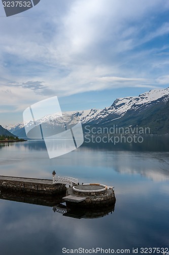 Image of scenic landscapes of the Norwegian fjords.