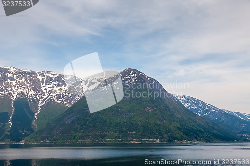 Image of scenic landscapes of the Norwegian fjords.