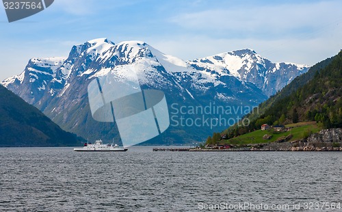 Image of scenic landscapes of the Norwegian fjords.