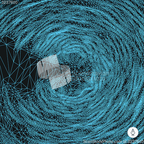 Image of Network background. 3d technology vector illustration. 